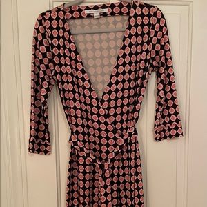 Diane Von Furstenberg (DVF) knee length wrap dress